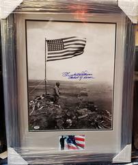 HERSHEL WILLIAMS AUTOGRAPHED IWO JIMA PIECE 202//241